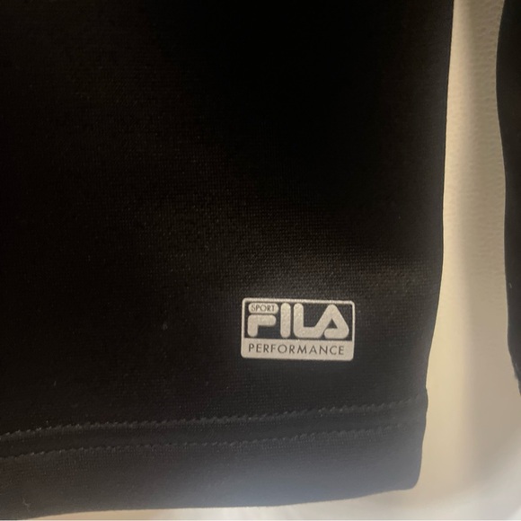 Fila Black Zip Up Jacket with Standing Collar - Picture 4 of 6